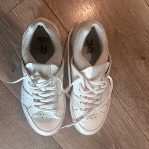 White Women's Athletic Lace-Up Sneakers